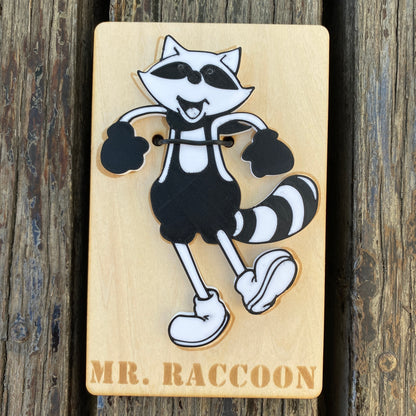 Cartoon Mr. Raccoon Fridge Magnet, Fan-Made Refrigerator Decoration Magnet for Game Collectors