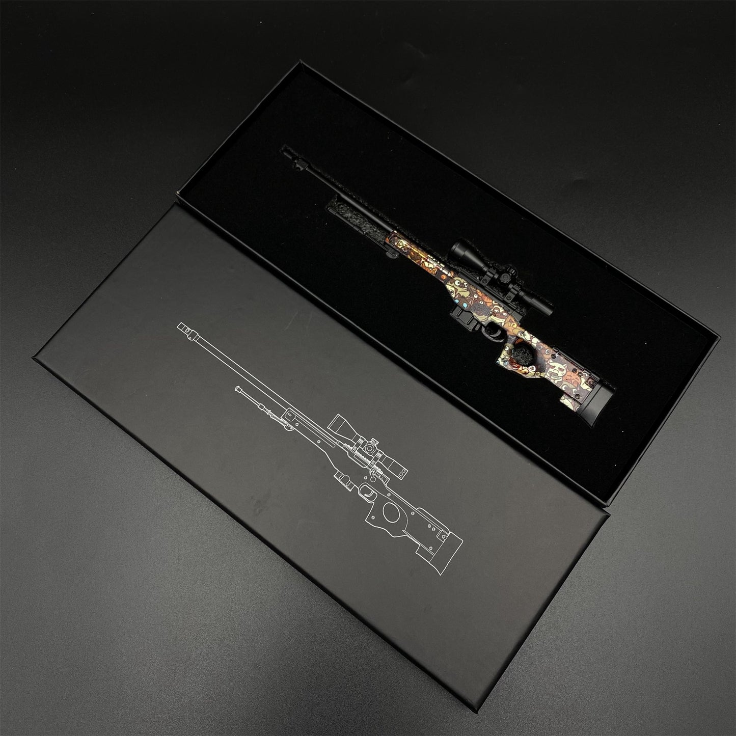 Hot Game CS2 PAW AWP Sniper Rifle Metal Replica Game Prop Collectible
