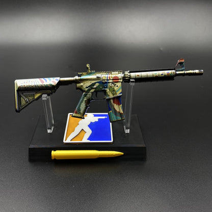 CS Game Skin M4A4 Eye of Horus Mini Metal Game Replica For Collection