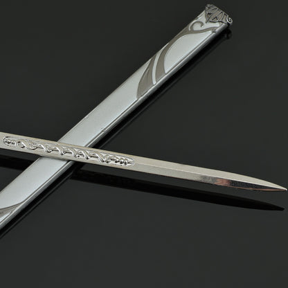 Longxiang Sword Alloy Collectible Replica, Decorative Fantasy Sword with Sheath