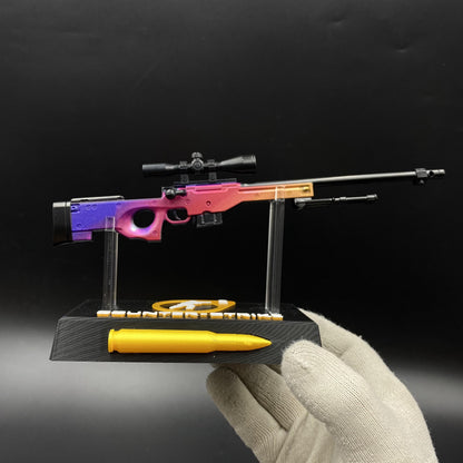 Hot Game CS2 Tiny Gun Fade AWP Metal Replica Game Prop Collectible