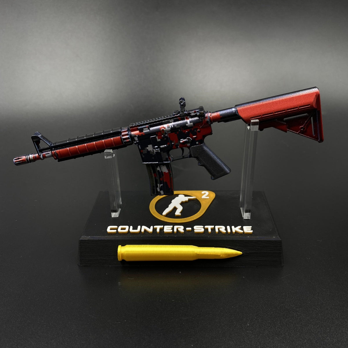 M4A4 Red DDPAT Gun CS2 Game Replica For Collectible