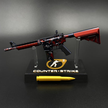 M4A4 Red DDPAT Gun CS2 Game Replica For Collectible