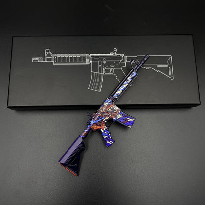 CS Game Skin M4A4 Dragon King Mini Metal Game Replica For Collection