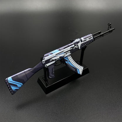 Hot Game CS2 AK-47 Vulcan Skin Tiny Gun Metal Replica Game Prop Collectible