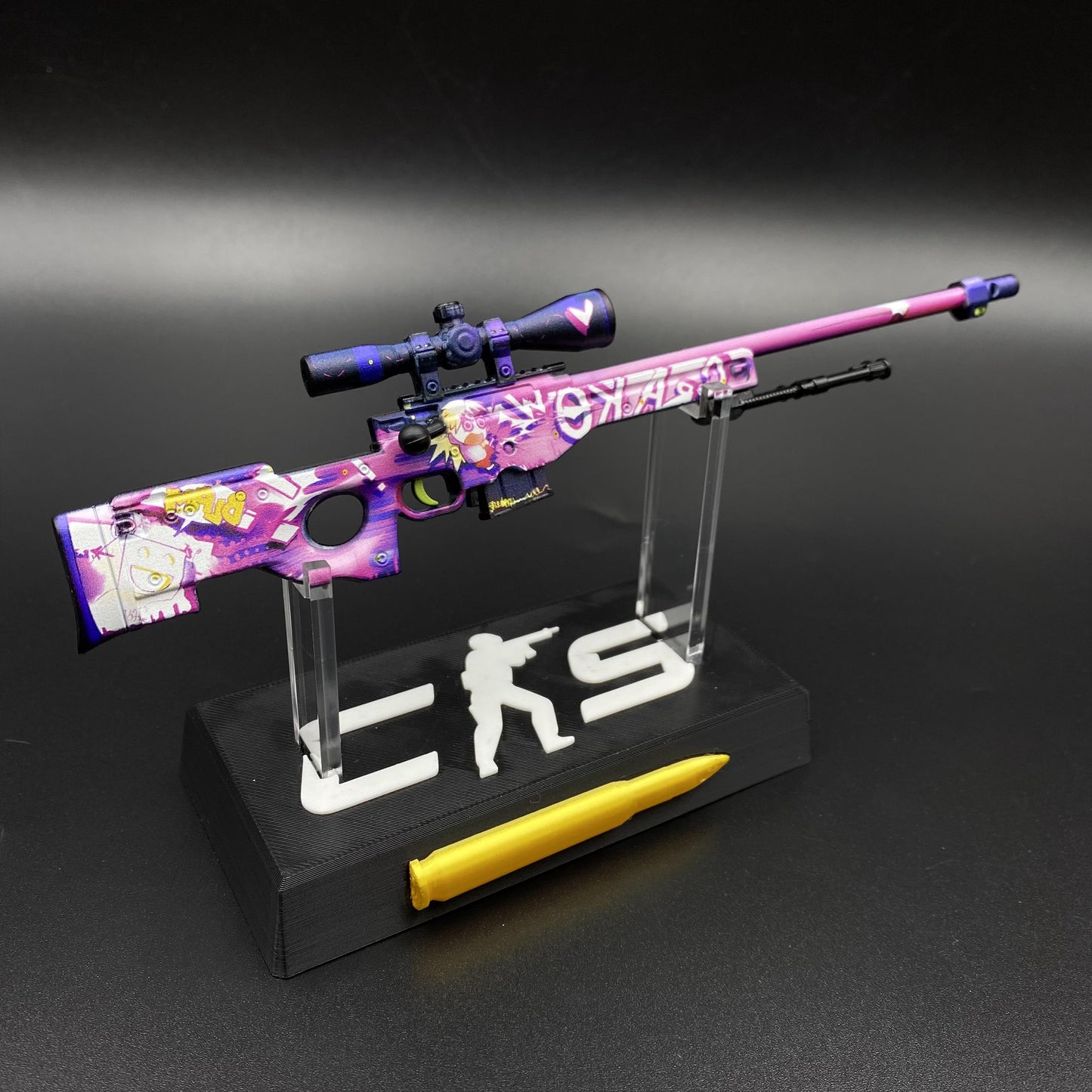 CS2 Game Peripheral - Tiny Gun Crakow! AWP Metal Replica Game Prop Collectible