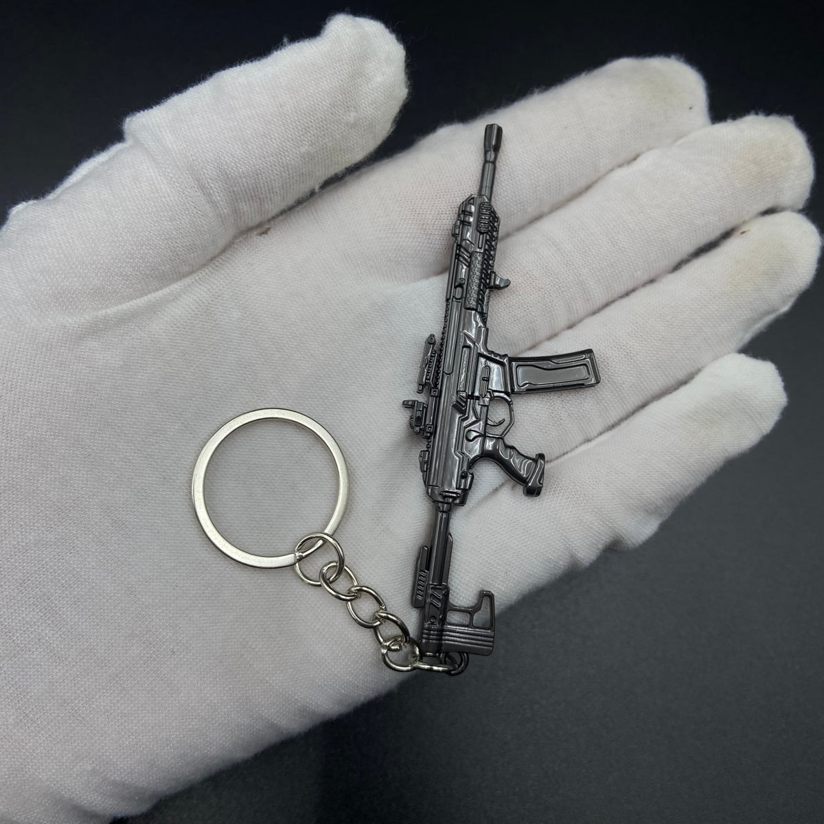 Delta Force K437 Mini Tactical Assault Rifle Alloy Keychain