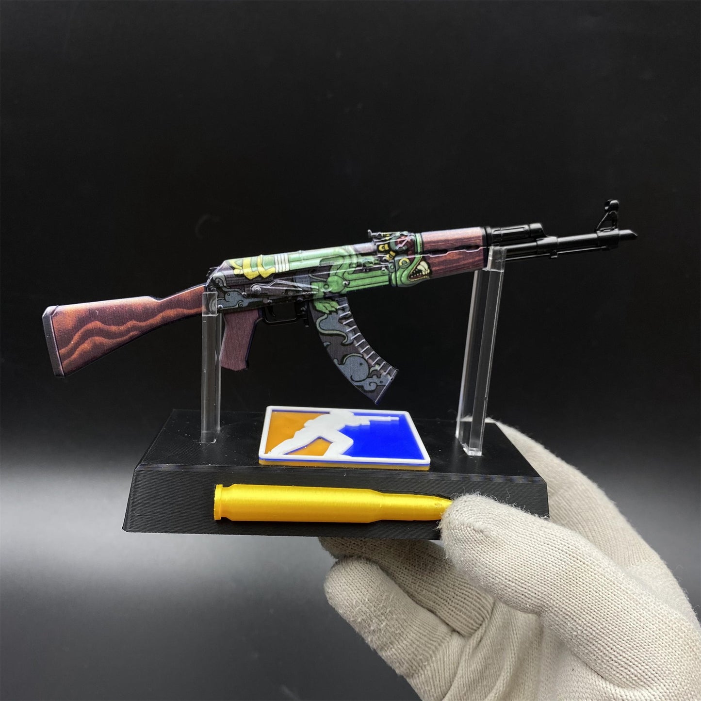 Hot Game CS2 Fire Serpent AK47 Metal Replica Game Prop Collectible