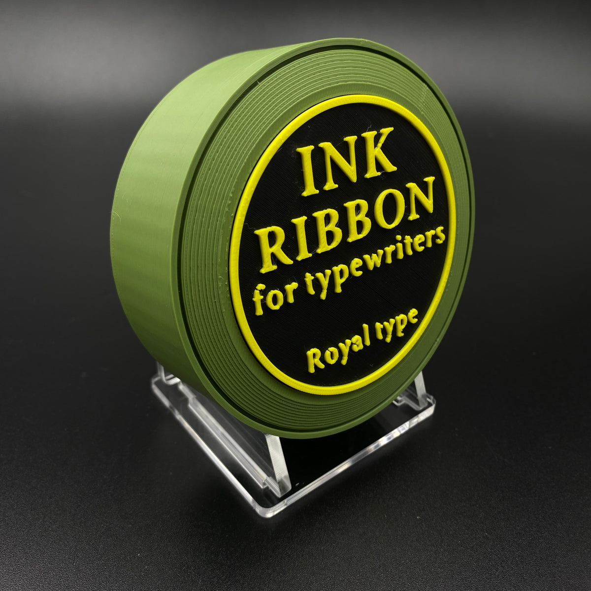 3D Printed Ink Ribbon Speaker Replica Prop, Horror Game Fan Art Desktop Decor, Collectible Gaming Ornament Gift