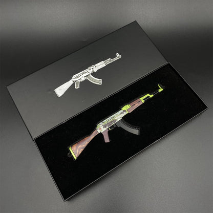 Hot Game CS2 AK‑47 Hydroponic Skin Camouflage Mini Metal Replica