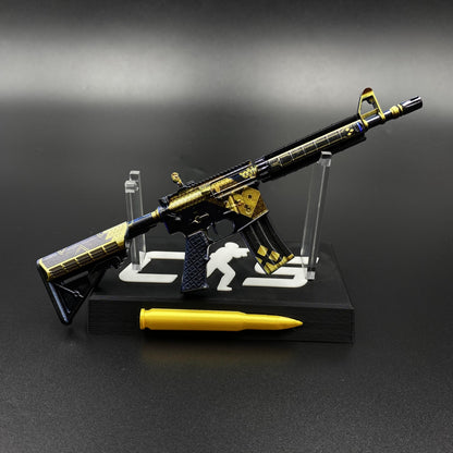 CS2 Mini M4A4 The Coalition Metal Skin Replica - Game Prop Collectible