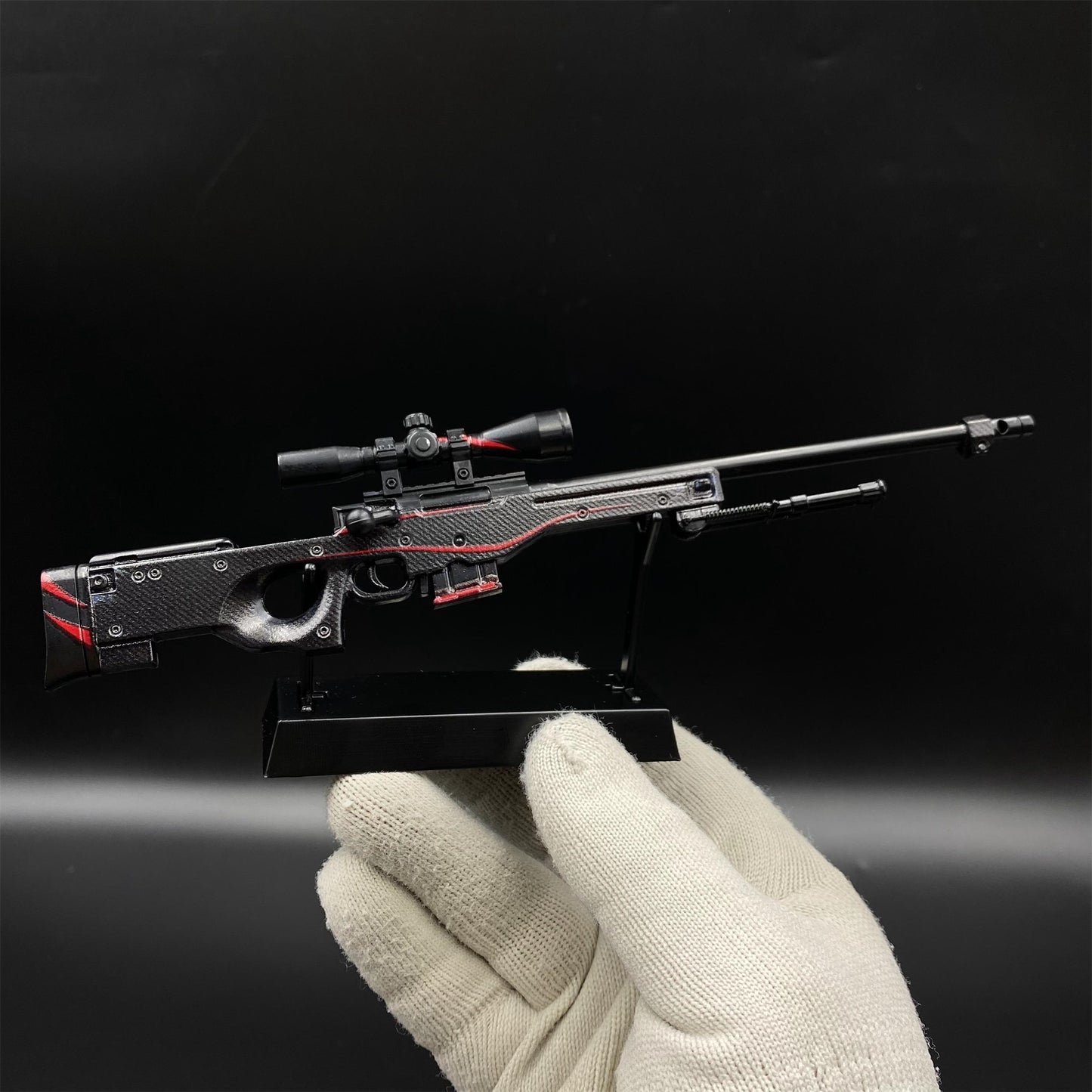 Hot Game CS2 Red Line AWP Metal Replica Game Prop Collectible