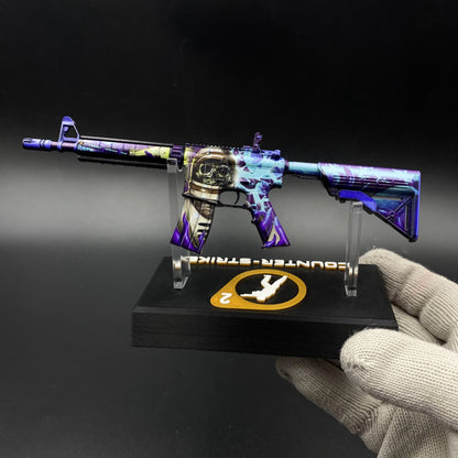 CS Skin M4A4 Desolate Space Mini Metal Replica For Collectible