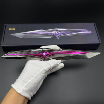 1:1 S9 Season New Knife Skin Falling Star Delta  Force Game Knife IRL Replica Knife Blunt Blade