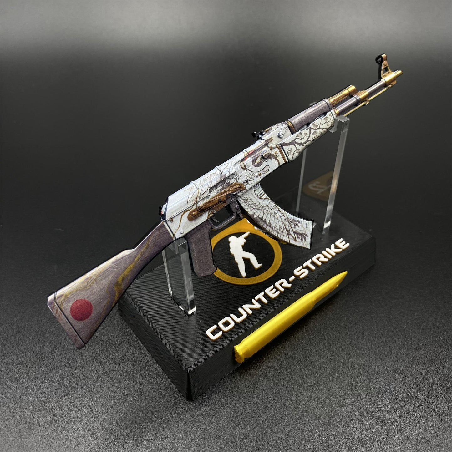 CS2 Game Peripheral - Tiny Gun AK47 Crane Fligh Metal Replica Game Prop Collectible