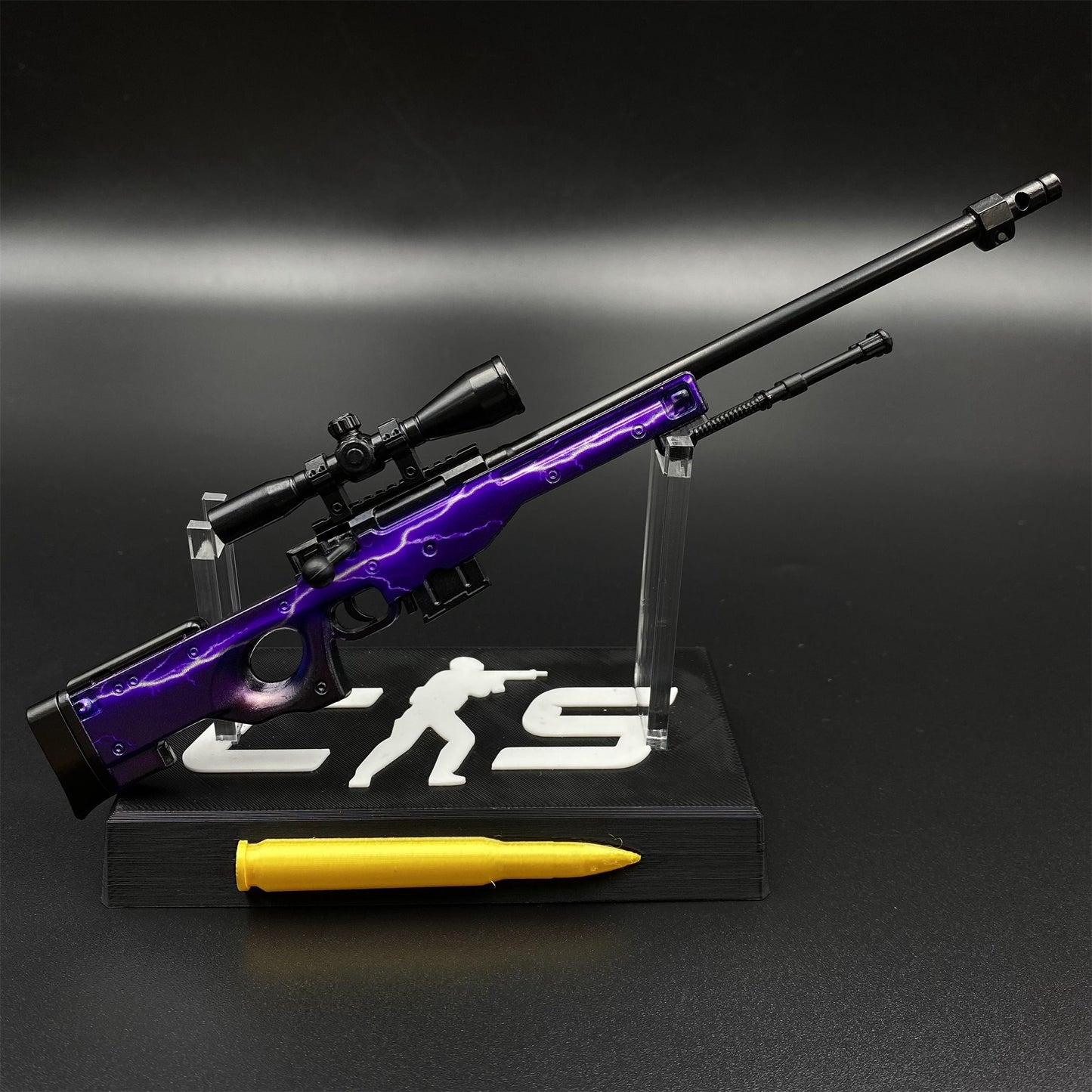 Hot Game CS2 Lightning Strike AWP Metal Replica Game Prop Collectible