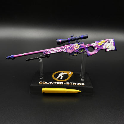 CS2 Game Peripheral - Tiny Gun Crakow! AWP Metal Replica Game Prop Collectible