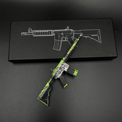 CS Game Skin M4A4 Full Throttle Mini Metal Game Replica For Collection