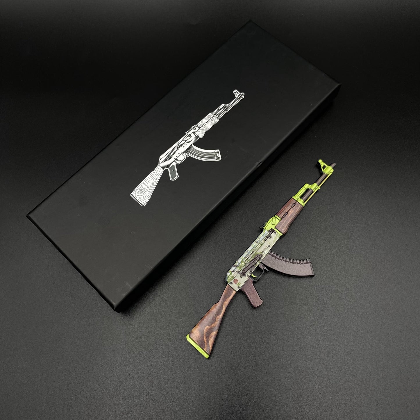 Hot Game CS2 AK‑47 Hydroponic Skin Camouflage Mini Metal Replica