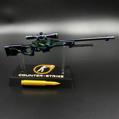 Metal AWP Atheris Mini Model Game Fan Art For Display