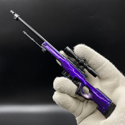 Hot Game CS2 Lightning Strike AWP Metal Replica Game Prop Collectible