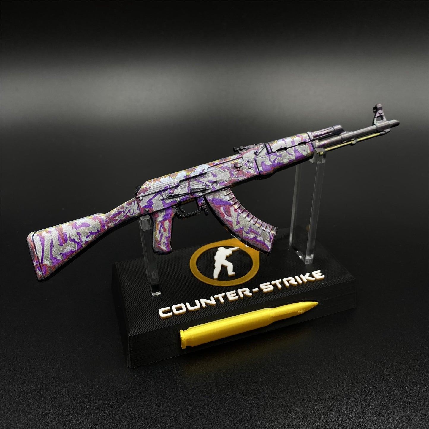 Hot Game CS2 AK47 Head Shot Skin Metal Replica Game Prop Collectible