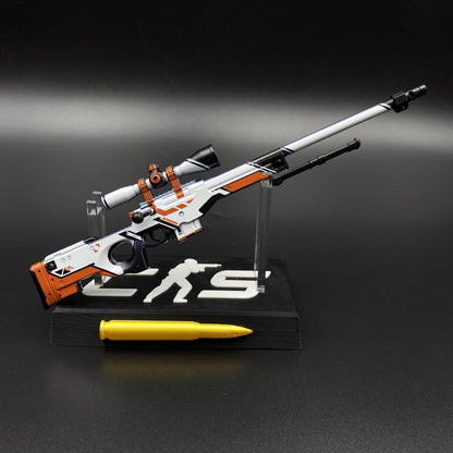 Hot Game CS2 Tiny Gun Asiimov AWP Metal Replica Game Prop Collectible