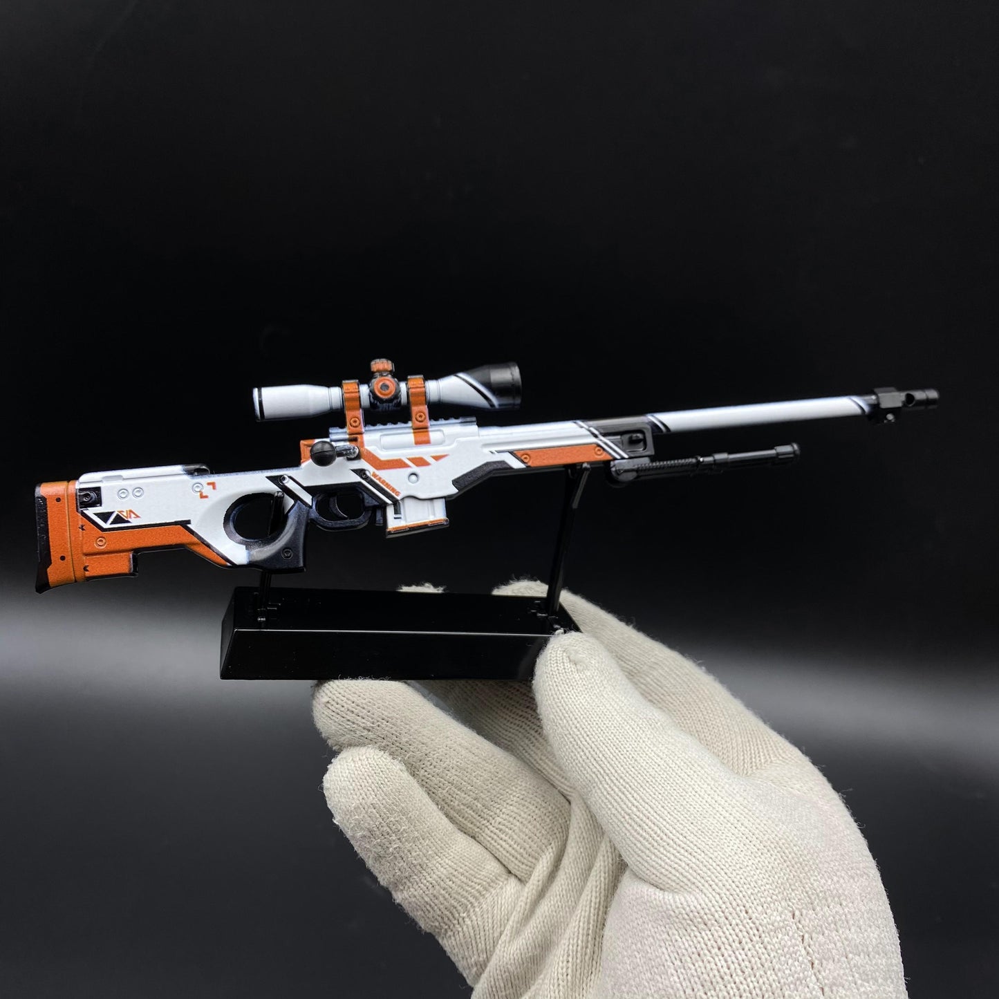 Hot Game CS2 Tiny Gun Asiimov AWP Metal Replica Game Prop Collectible