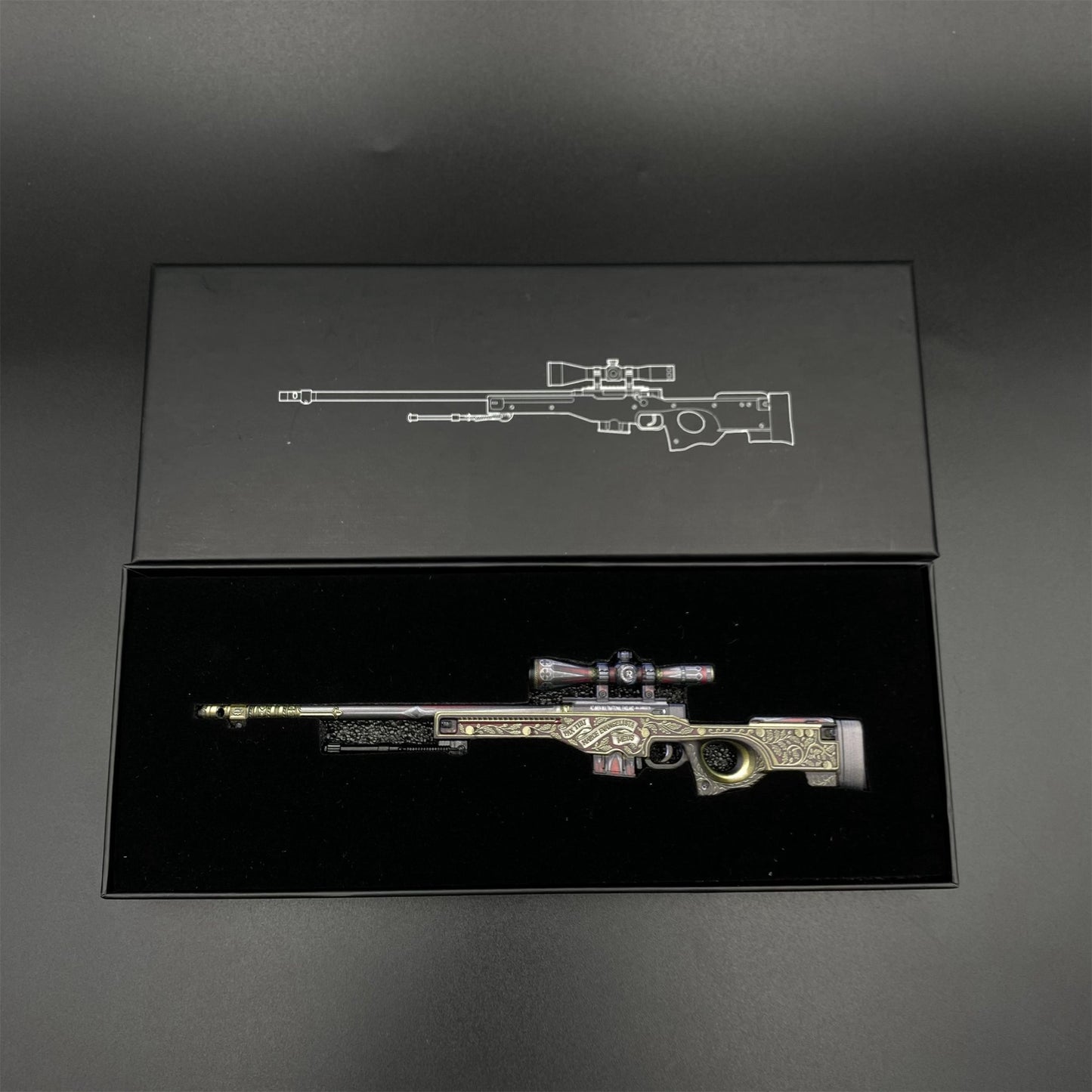Hot Game CS2 The Prince AWP Metal Replica Game Prop Collectible