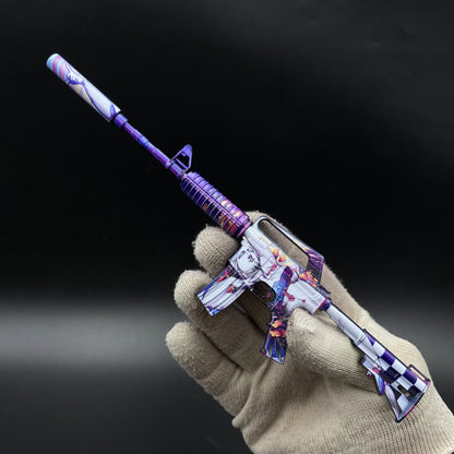 CS2 Vaporwave M4A1-S Metal Replica Game Prop Collectible