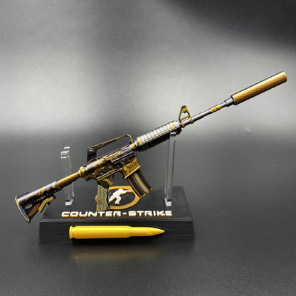 CS Golden Coil M4A1-S Metal Replica Game Prop Collectible