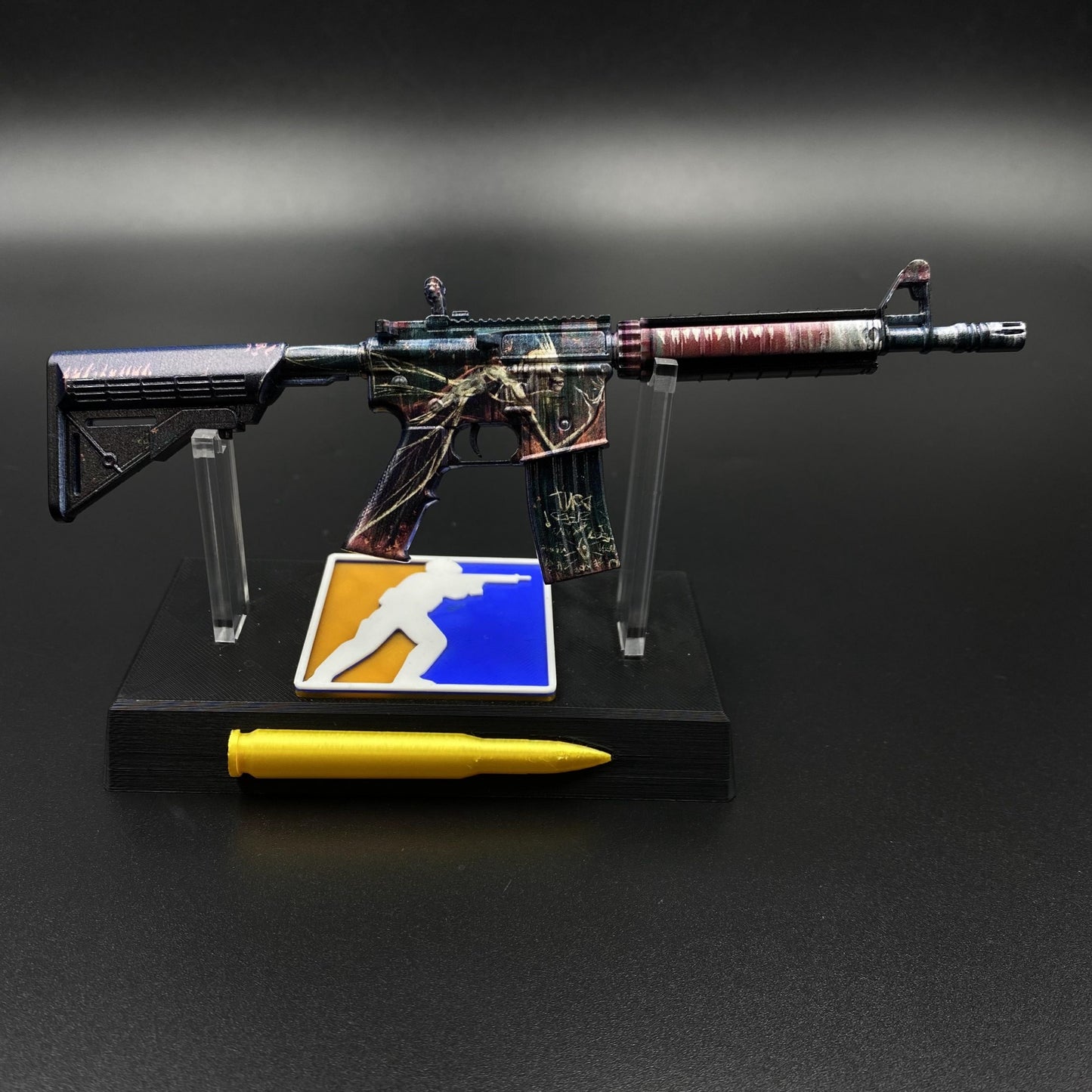 CS2 Mini M4A4 Tooth Fairy Metal Skin Replica - Game Prop Collectible