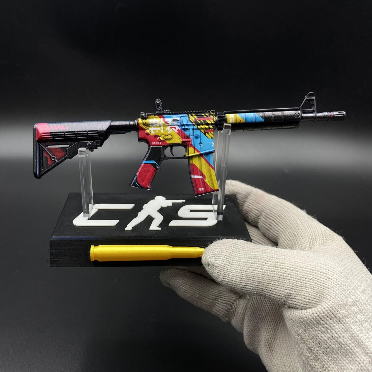 CS Game Skin M4A4 Cyber Security Mini Metal Game Replica For Collection