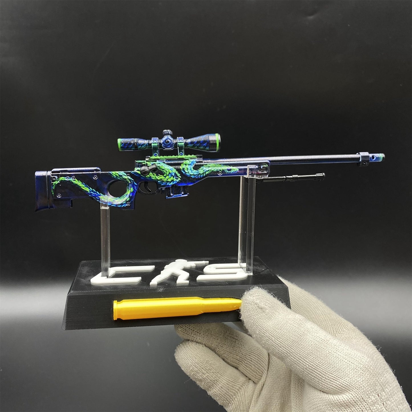 Metal AWP Atheris Mini Model Game Fan Art For Display