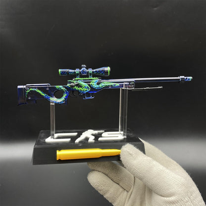 Metal AWP Atheris Mini Model Game Fan Art For Display