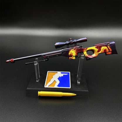 Hot Game CS2 Wildfire AWP Metal Replica Game Prop Collectible