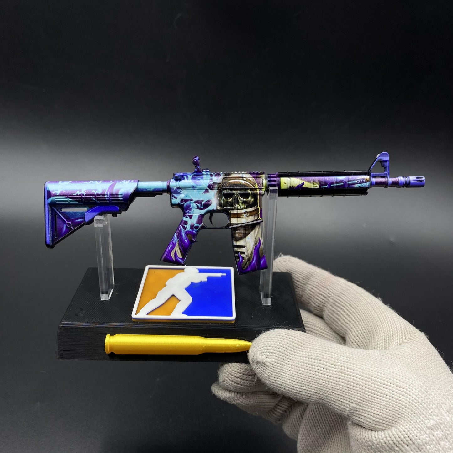 CS Skin M4A4 Desolate Space Mini Metal Replica For Collectible