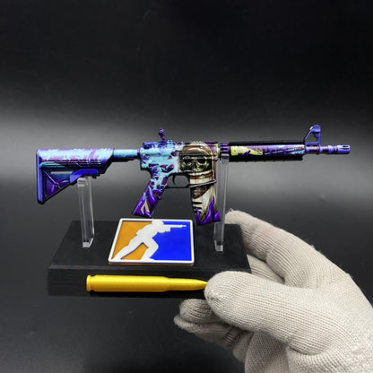 CS Skin M4A4 Desolate Space Mini Metal Replica For Collectible