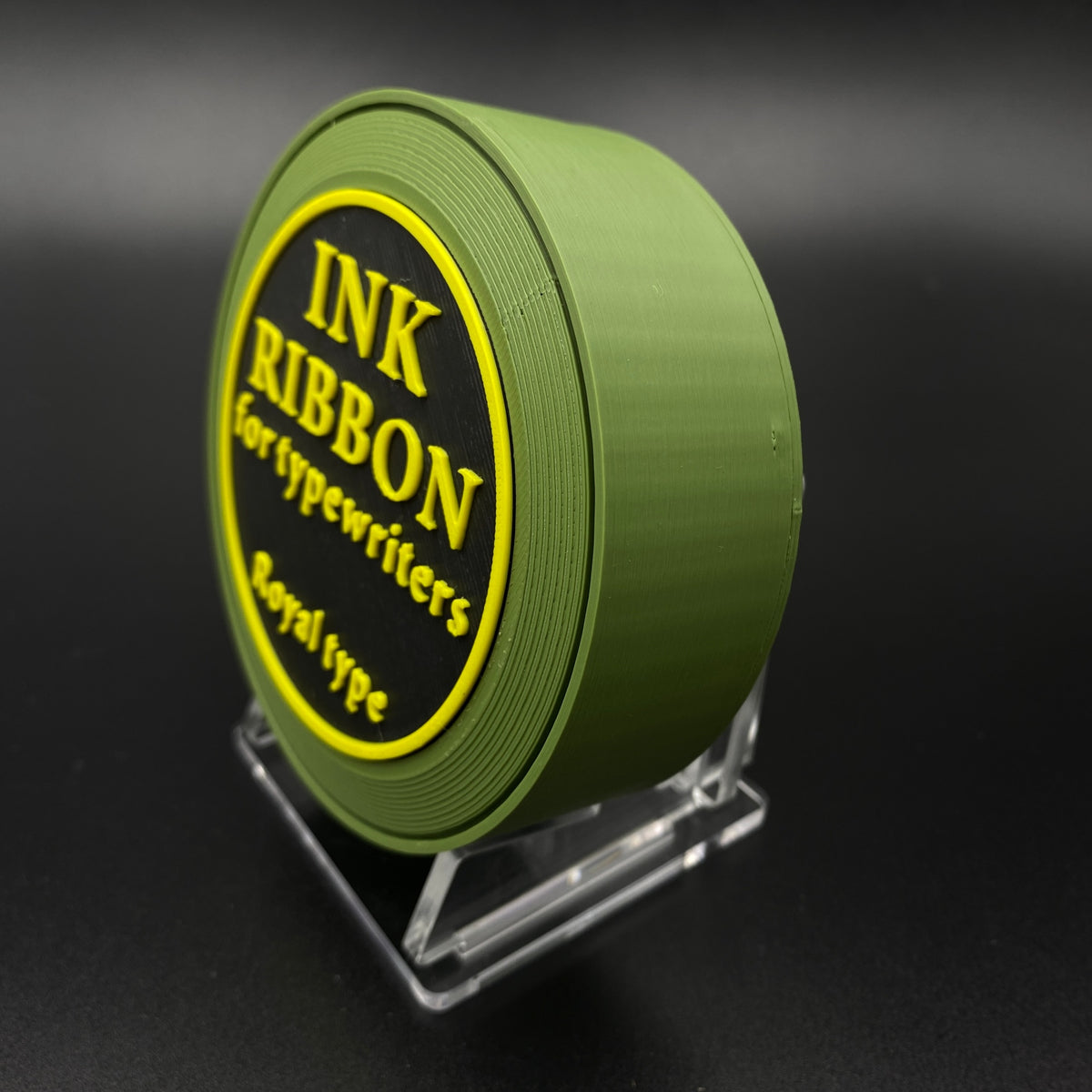 3D Printed Ink Ribbon Speaker Replica Prop, Horror Game Fan Art Desktop Decor, Collectible Gaming Ornament Gift