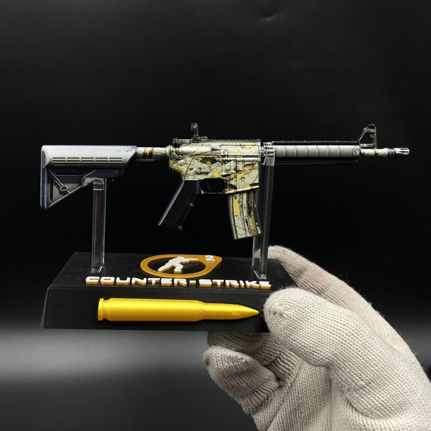 CS Hot Skin M4A4 Modern Hunter Mini Metal Replica For Collectible