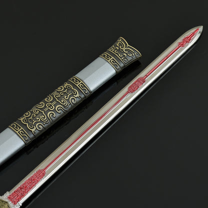 Yan Jin Que Sword Cang Yu Anime Weapon Replica, Alloy Mini Sword Collectible Ornament