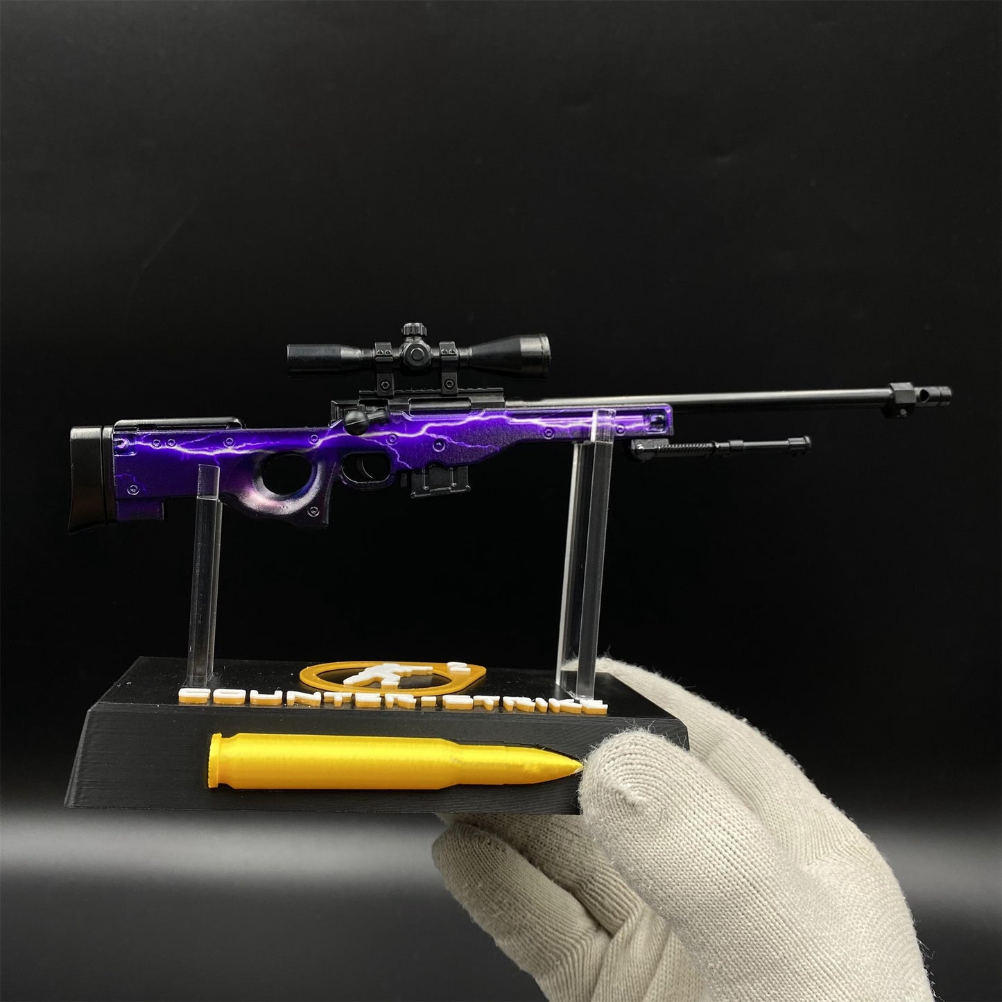 Hot Game CS2 Lightning Strike AWP Metal Replica Game Prop Collectible