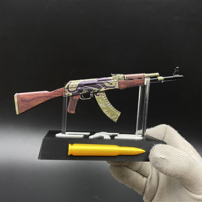 Tiny AK-47 Jaguar Miniature Metal CSGO Fan Art For Display