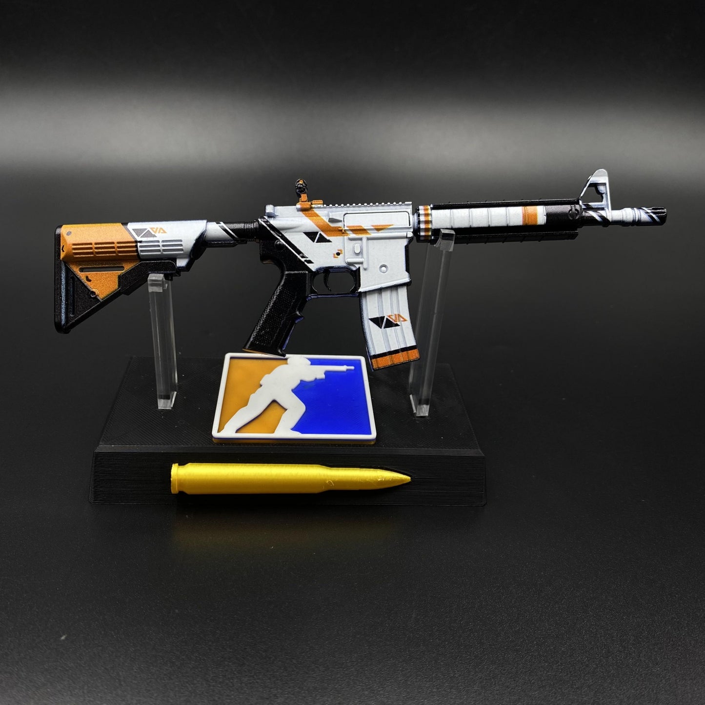 CS Game Skin M4A4 Asiimov Mini Metal Game Replica For Collection