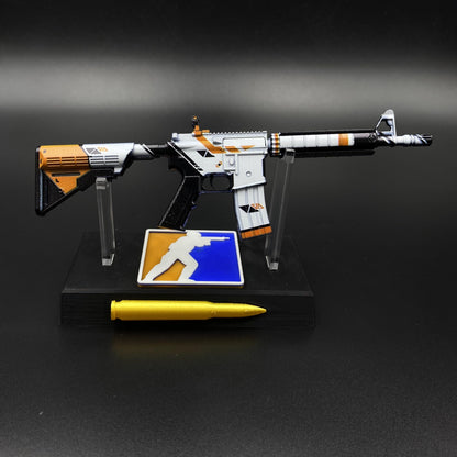 CS Game Skin M4A4 Asiimov Mini Metal Game Replica For Collection