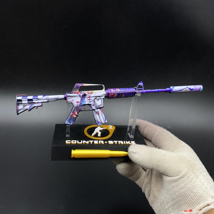 CS2 Vaporwave M4A1-S Metal Replica Game Prop Collectible