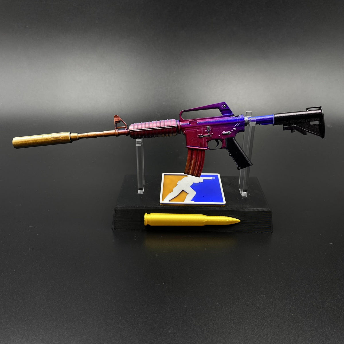 Hot Game CS Fade Tiny M4A1-S Metal Replica For Collectible