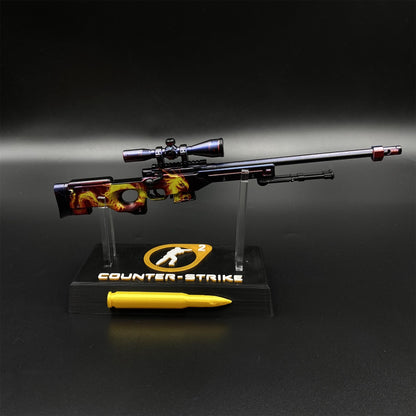 Hot Game CS2 Wildfire AWP Metal Replica Game Prop Collectible