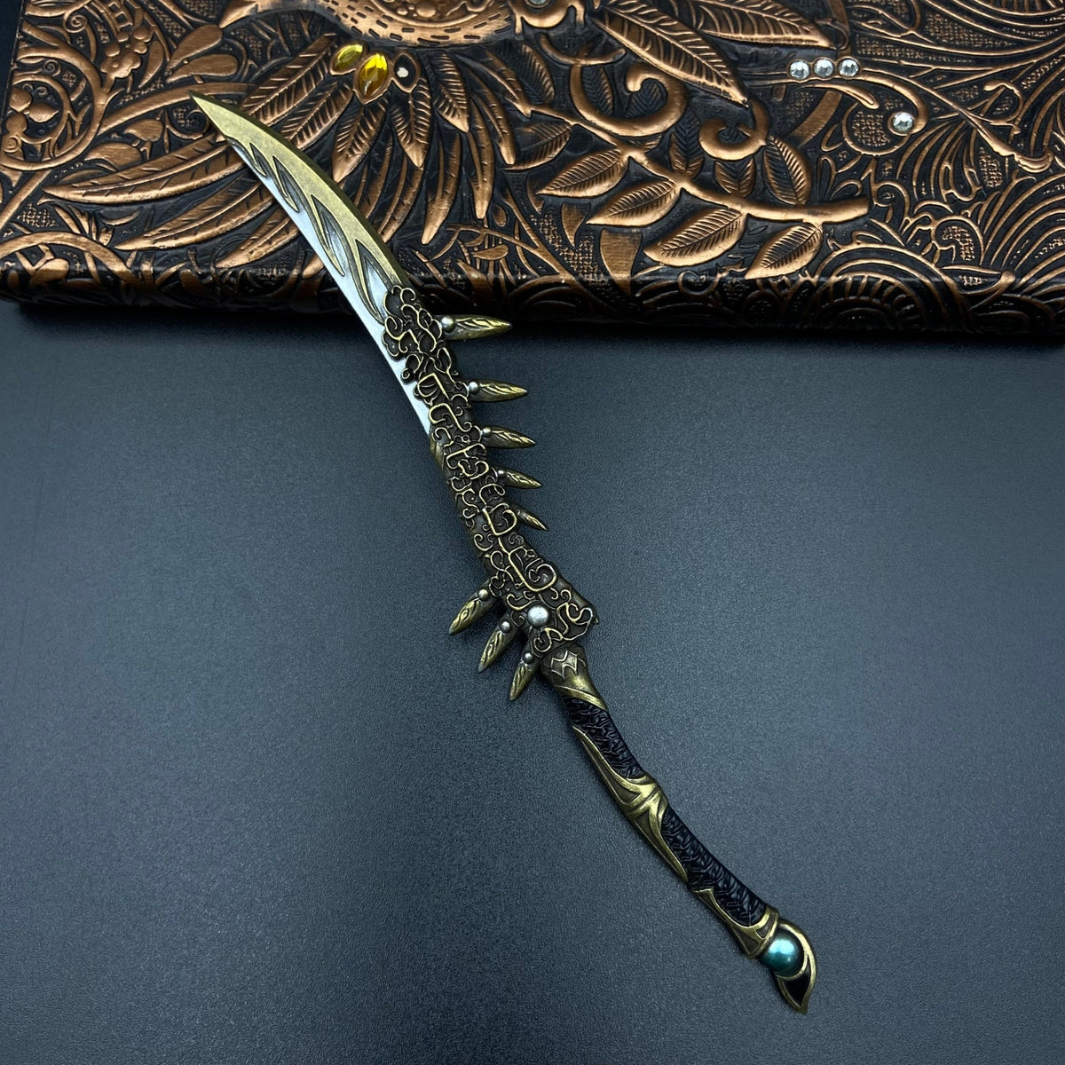 Mortal Cultivation Biography- Handmade "Golden Mother-Son Spirit Blade" is perfectly restored Han Li weapon replica
