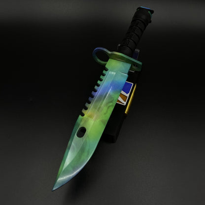 Life-Size CS2 Doppler Phase 2 Bayonet Collectible Model 420 Steel Dull Blade Replica